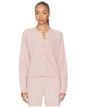 Barefoot Dreams Rippstrickjacke Mit Struktur Ccul - Pink
