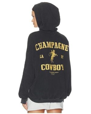 The Laundry Room Champagne Cowboy Hideout Hoodie - Black