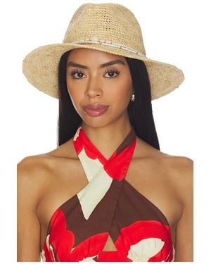 Nikki Beach Arielle Fedora Hat - Natural