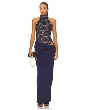 Nookie Lennox Bodysuit Maxi Dress - Blue