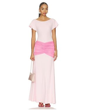 OW Collection Vestido Gaia Maxi En Color Rosado Talla (También En Xs, S, M)