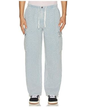 Pleasures Knitted Cargo Trousers - Blue
