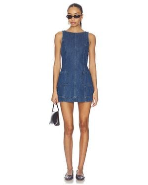Show Me Your Mumu Vestido Boulevard En Color Azul Talla (También En S, Xl)