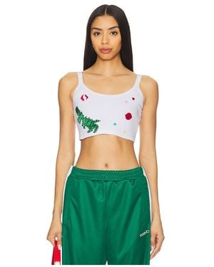 Fiorucci Crop-Top Multipatch Dinosaur - Grün