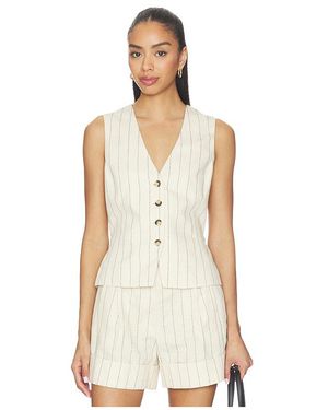 Rag & Bone Streifenweste Paulette - Weiß