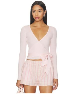 MORE TO COME Calico Knit Top En Color Rosado Talla (También En Xs, S, M) - Blanco