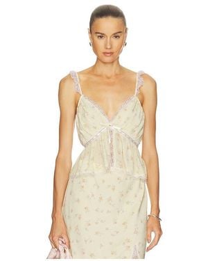 LoveShackFancy Nicoleta Top - Natural