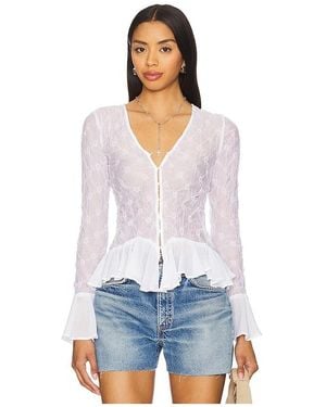 Free People Elias 刺繍飾りブラウス - ホワイト