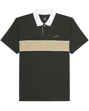 Volcom Poloshirt Mit Kurzen Ärmeln Gemstone - Schwarz