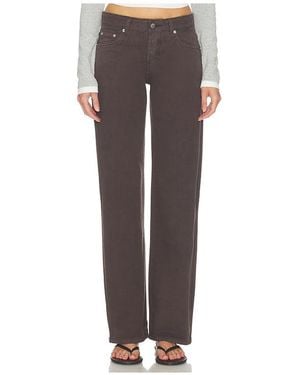 St. Agni Canvas 90s Low Rise Jeans - Brown
