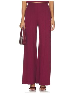 Ripley Rader Ponte Knit Long Wide Leg Pant - Red