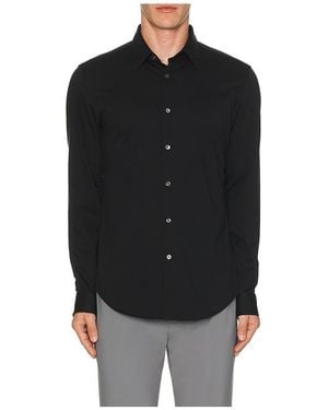Theory Sylvain Structure Knit Shirt - Black