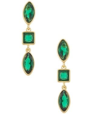 Ettika Mixed Shape Drop Earrings - Blue
