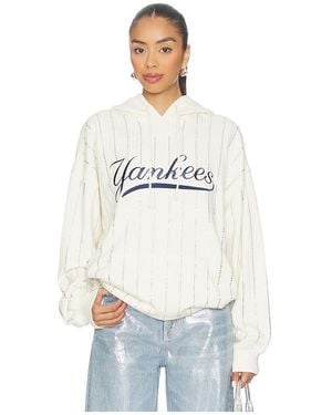 Terez X Revolve Yankees Gem Pinstripe Hoodie - White