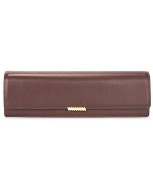 STUDIO AMELIA Helix Mailbox Clutch - Brown