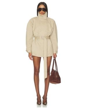 SER.O.YA Camila Trench Jacket - Natural