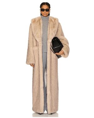 Lovers + Friends Vincent Faux Fur Coat - Natural