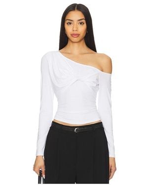 Astr Langärmeliges Shirt Top - Weiß