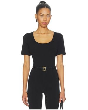 Jonathan Simkhai Adalynn U-Neck Bodysuit - Black
