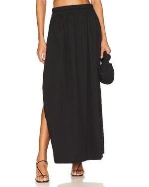 Mikoh Swimwear Falda Maxi Delia En Color Negro Talla En