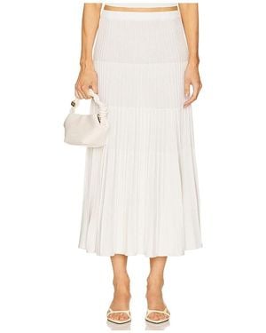 L'academie 'Academie By Marianna Cheryl Breezy Midi Skirt - White