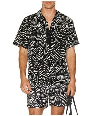 Oas Tar Lorenzo Viscose Shirt - Black