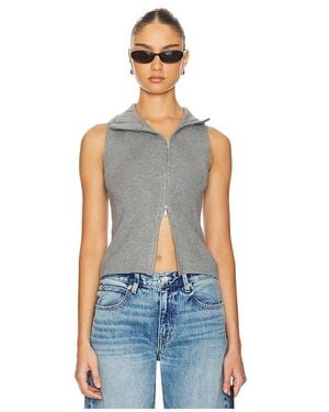 geel Double Zip Vest - Blue