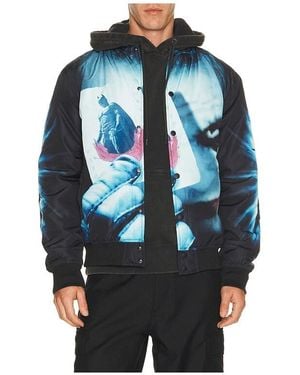 Reason Dark Knight Varsity Jacket - Blue