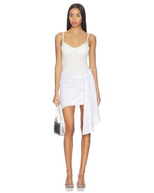Area Ballerina Sequin Tank Dress - White