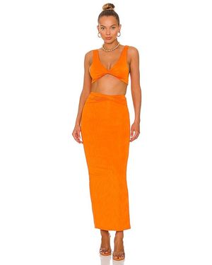 superdown Joana Maxi Skirt Set - Orange