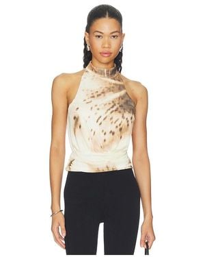 SOVERE Odette Halter Top - Blue