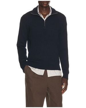 Rag & Bone Danton Quarter Zip - Blue