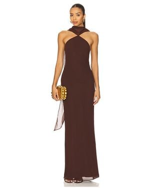 Amanda Uprichard Ashton Maxi Dress - Brown