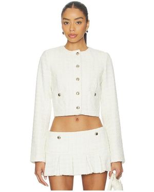 GUIZIO Patch Pocket Crop Jacket - White