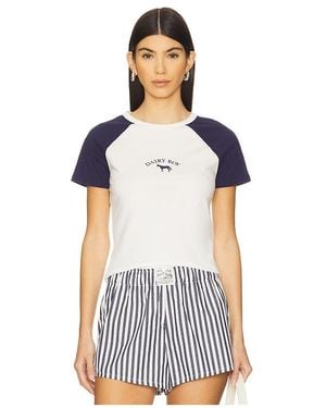 Dairy Boy Camiseta Beisbolera East Coast En Talla En - Azul