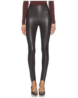 Commando Leggings De Cuero Stirrup En Color Marrón Talla (También En S, Xl) - Negro