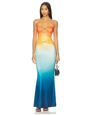Runaway the Label Kleo Maxi Dress - Blue