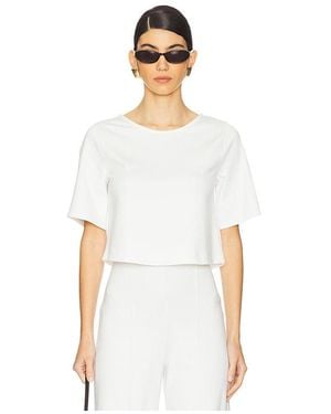 Ripley Rader Ponte Knit Short Sleeve Top - White