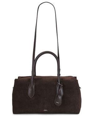Polo Ralph Lauren Suede & Leather Medium Satchel - ブラック