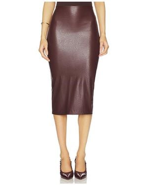 Commando Faux Leather Midi Skirt - Multicolor