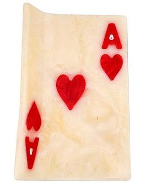 Solar Eclipse Pinza Mini Ace Of Hearts Claw Hair Clip En Color Belleza: Na Talla - Blanco