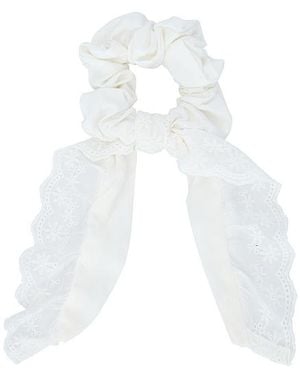 Lovers + Friends Celia Scrunchie - White