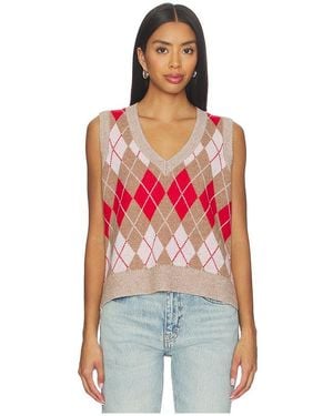 RE/DONE Argyle Vest - Red