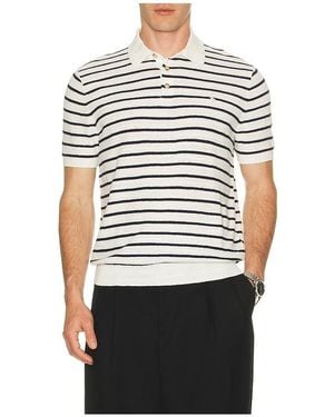 Polo Ralph Lauren Short Sleeve Cotton Blend Polo Sweater - White