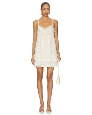 Rococo Sand Lace Detail Mini Dress - White