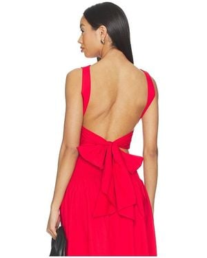 Susana Monaco Open Back Top - Red