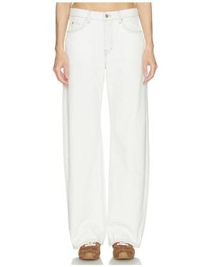 GRLFRND Austen Low Rise Curve - White