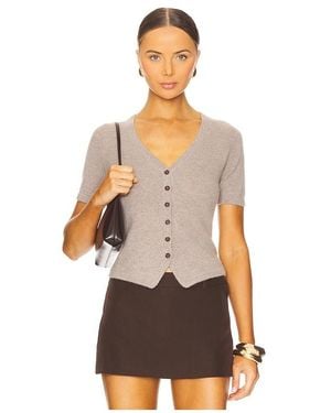 NAADAM Cashmere Tailored Short Sleeve Cardigan - Multicolour