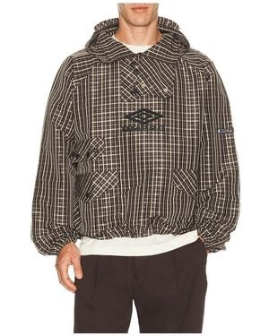 Umbro Check Smock Anorak - Gray