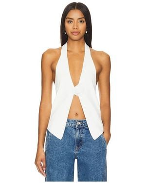 MORE TO COME Dixie Halter Top - Blue